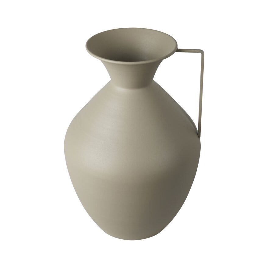 Sindig SHAPE Vase H37 cm i Beige/natur