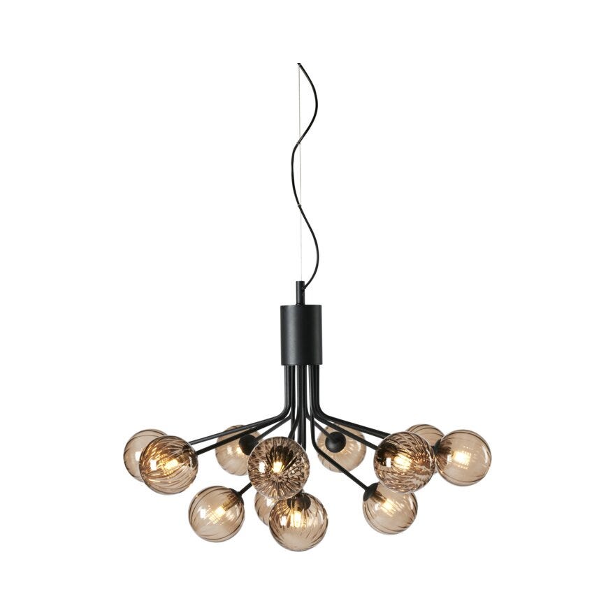 Sindig SPHERE Lysekrone Ø80 cm i Svart