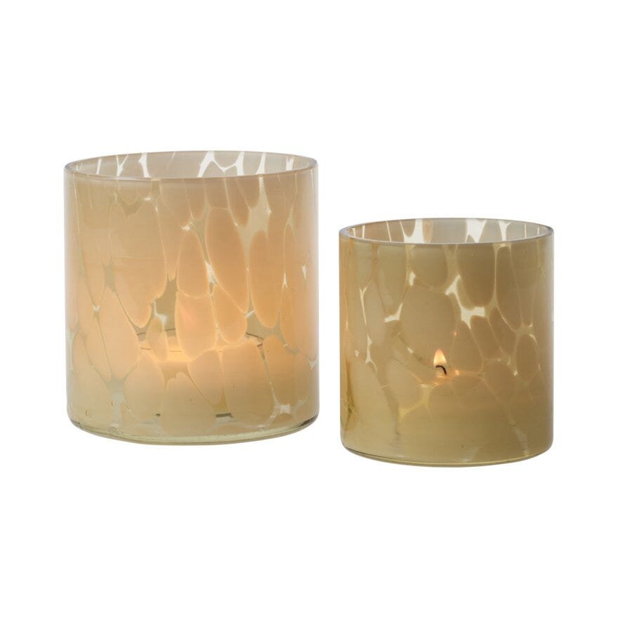 Sindig STAINS Lysholder H10 cm i Gul