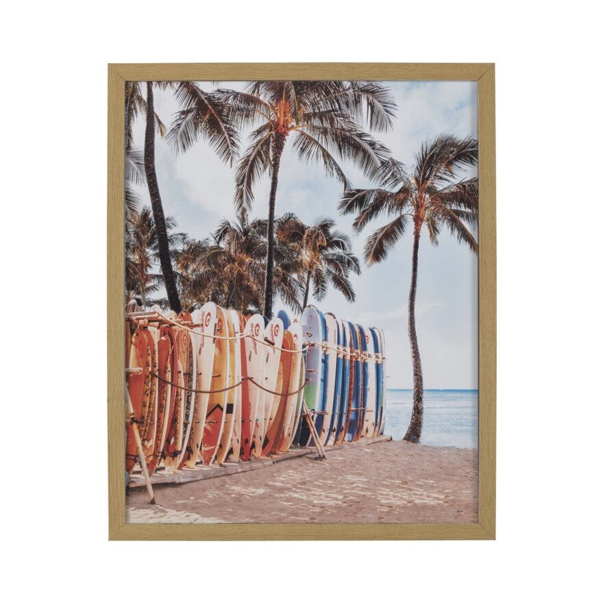 SUMMERTIME Poster 40x50 cm i Gul