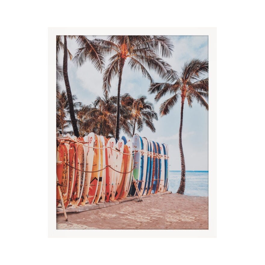 SUMMERTIME Poster 40x50 cm i Gul