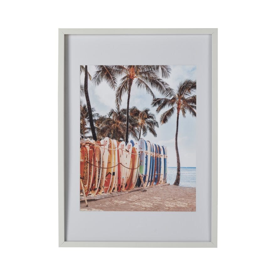 SUMMERTIME Poster 40x50 cm i Gul