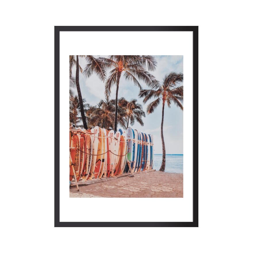 SUMMERTIME Poster 40x50 cm i Gul