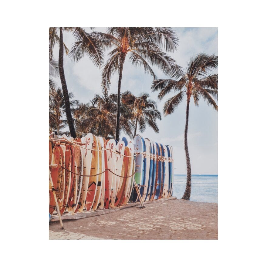 SUMMERTIME Poster 40x50 cm i Gul