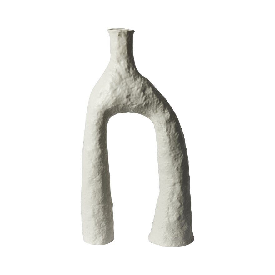 Sindig TILTS Vase H52 cm i Hvit