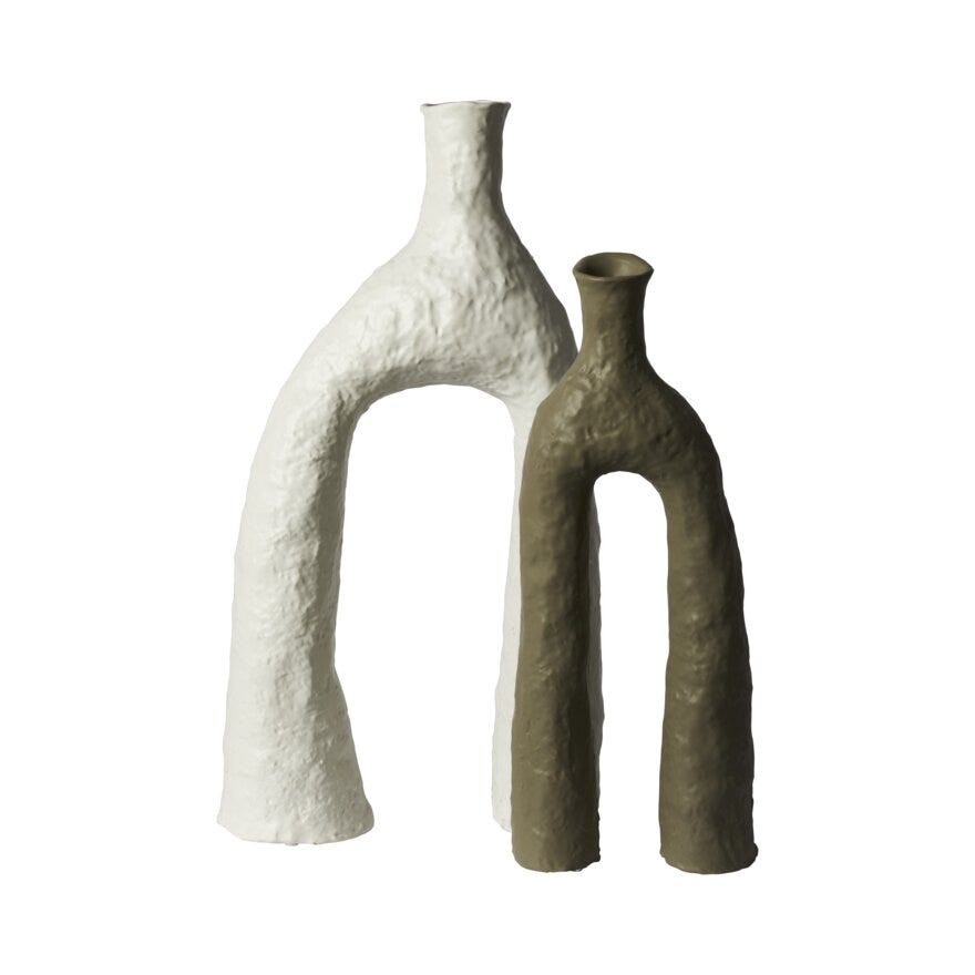 Sindig TILTS Vase H42 cm i Grå