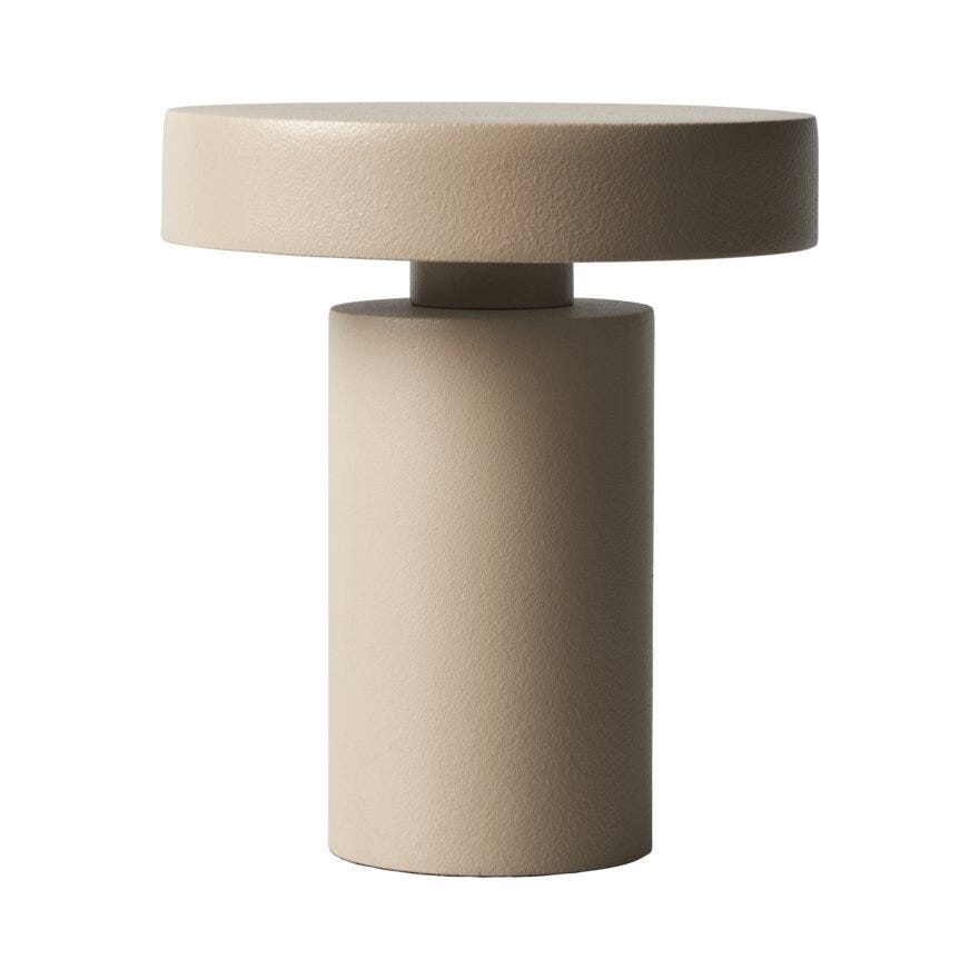 Sindig TIM Bordlampe oppladbar H13.5 cm i Beige/natur