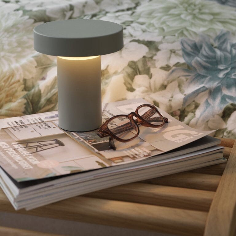 Sindig TIM Bordlampe oppladbar H13.5 cm i Grønn