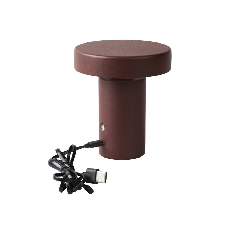 Sindig TIM Bordlampe oppladbar H13.5 cm i Rød