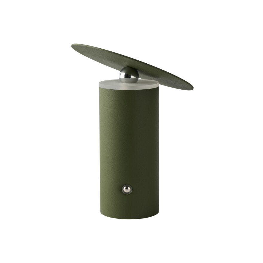 Sindig TIPP Bordlampe oppladbar Ø13 cm i Grønn