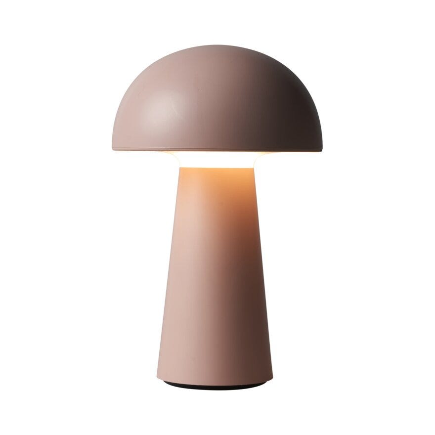 Sindig TO GO Bordlampe oppladbar H22 cm i Rosa