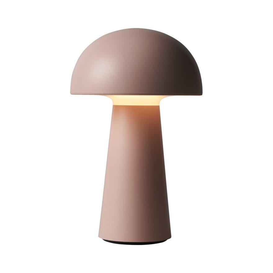 Sindig TO GO Bordlampe oppladbar H22 cm i Rosa