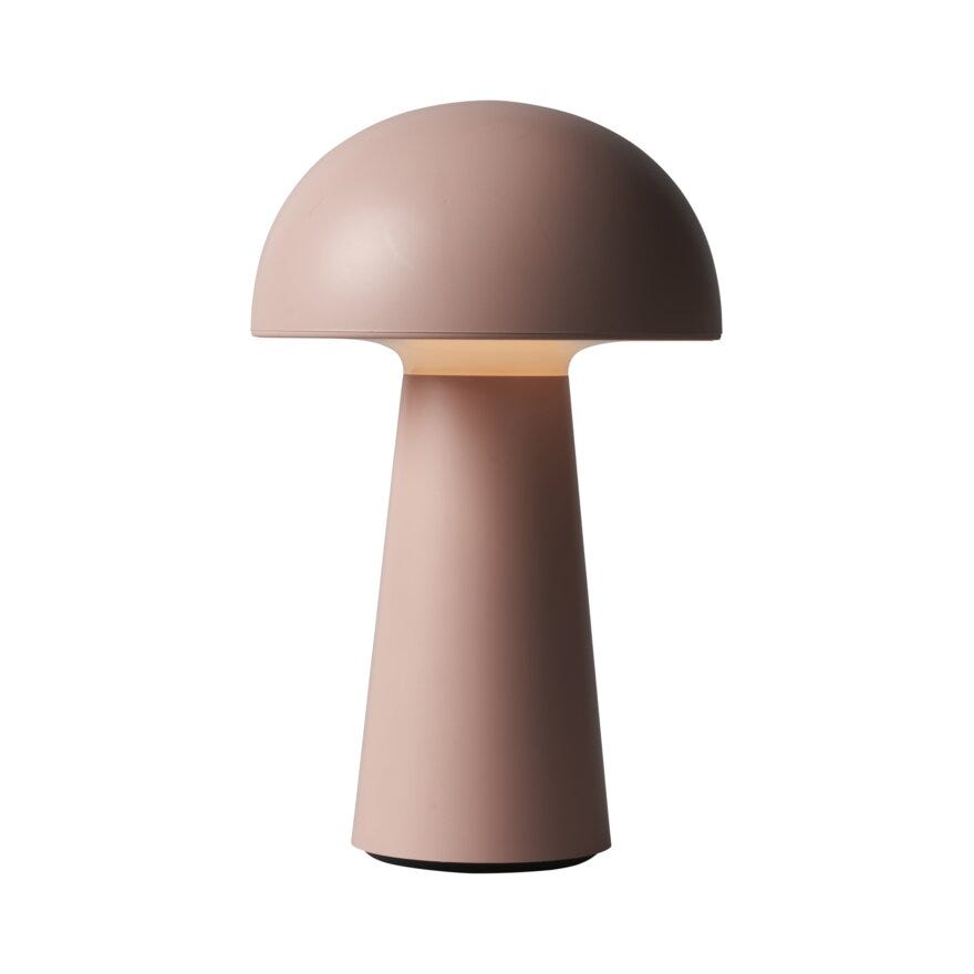 Sindig TO GO Bordlampe oppladbar H22 cm i Rosa