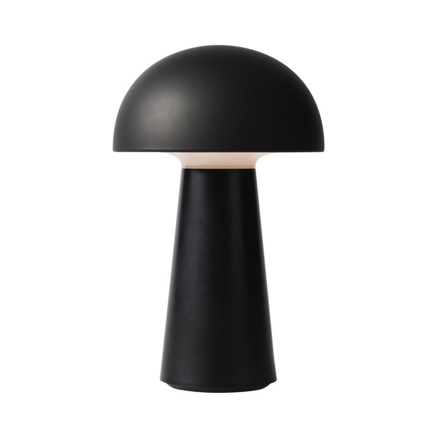 Sindig TO GO Bordlampe oppladbar H22 cm i Svart