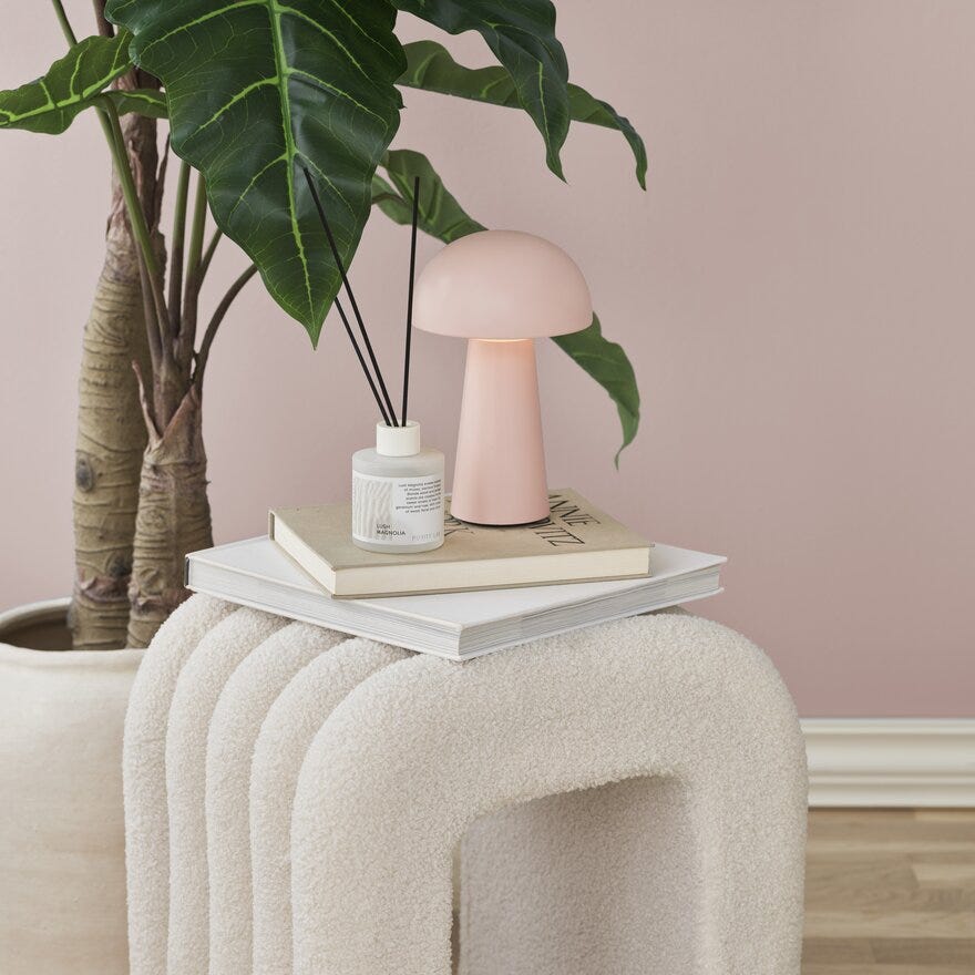 Sindig TO GO Bordlampe oppladbar H22 cm i Rosa