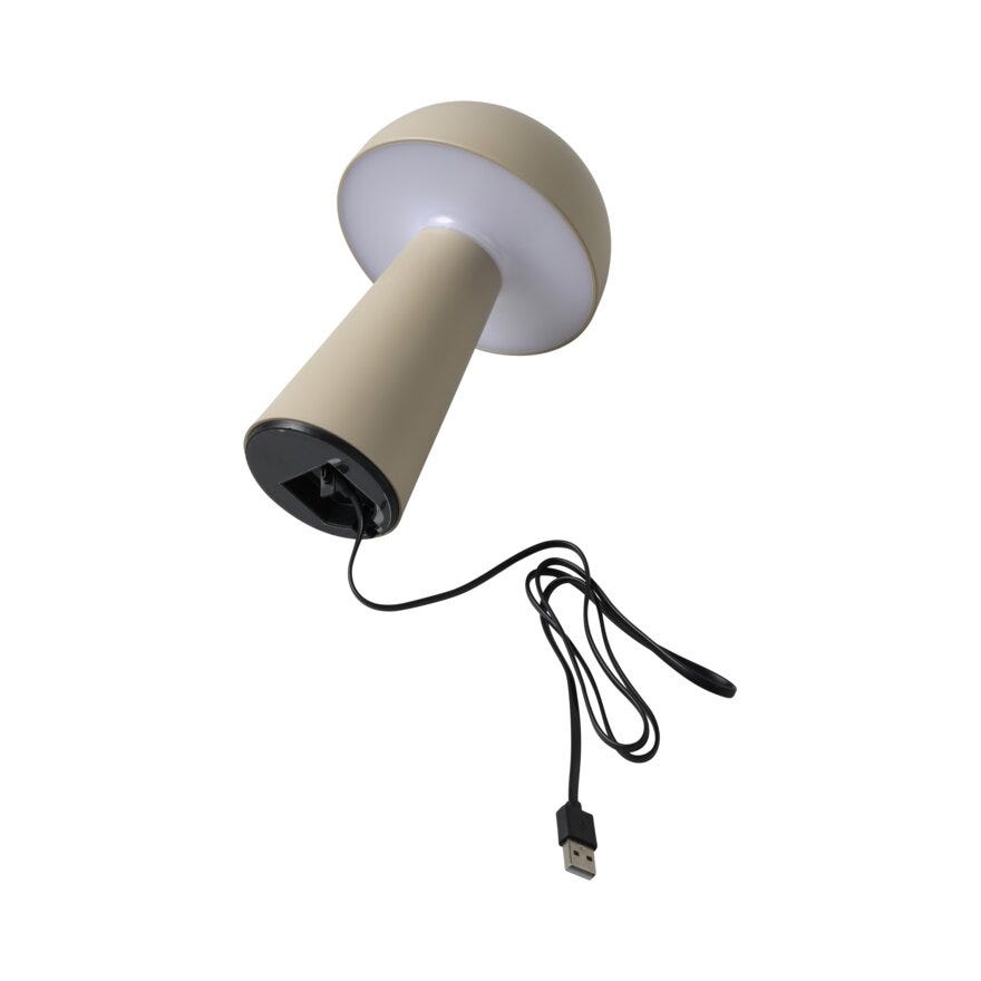Sindig TO GO Bordlampe oppladbar H22 cm i Beige/natur