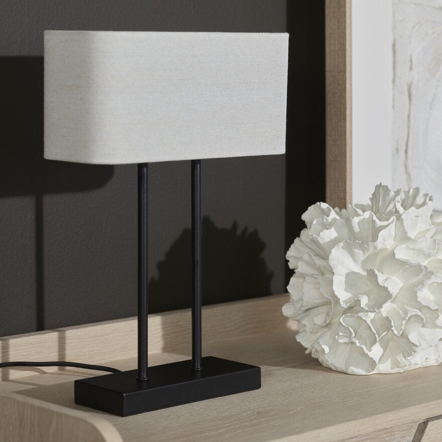 Sindig TURNER Bordlampe H42 cm i Beige/natur