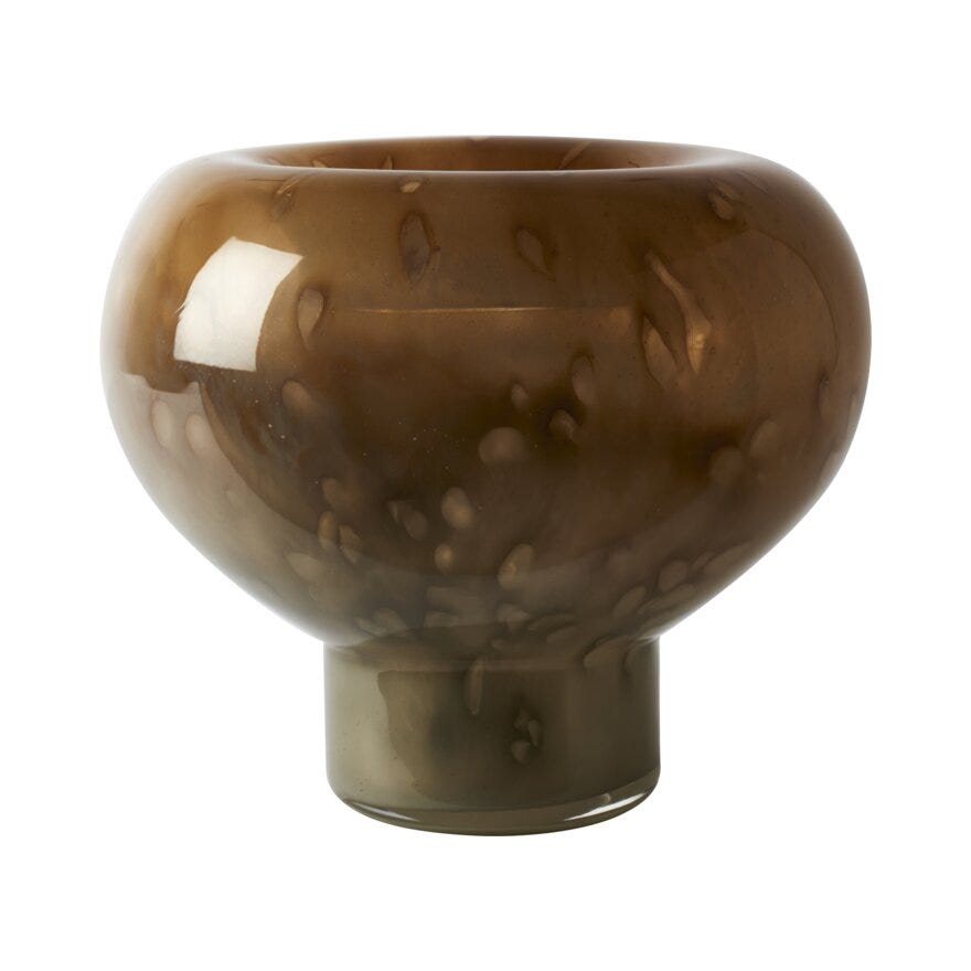 Sindig VORTEX Vase H16 cm i Brun