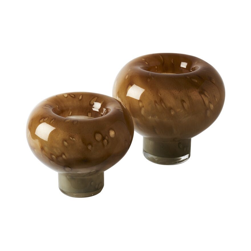 Sindig VORTEX Vase H16 cm i Brun