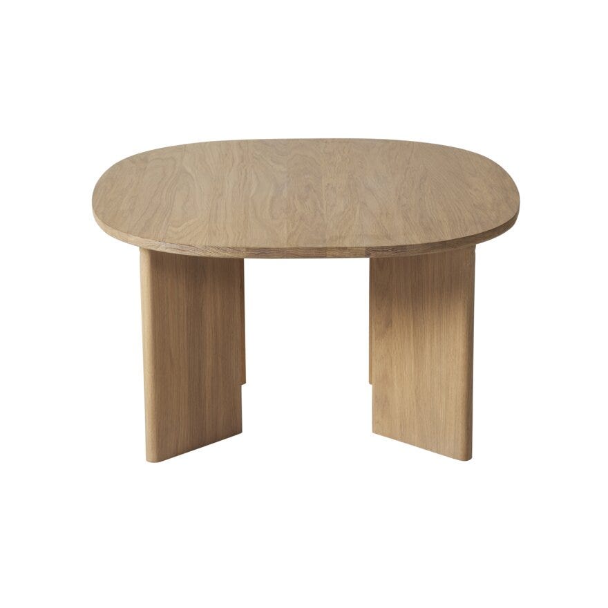 Kleppe CRUDE Sofabord 85x90 cm i Beige/natur
