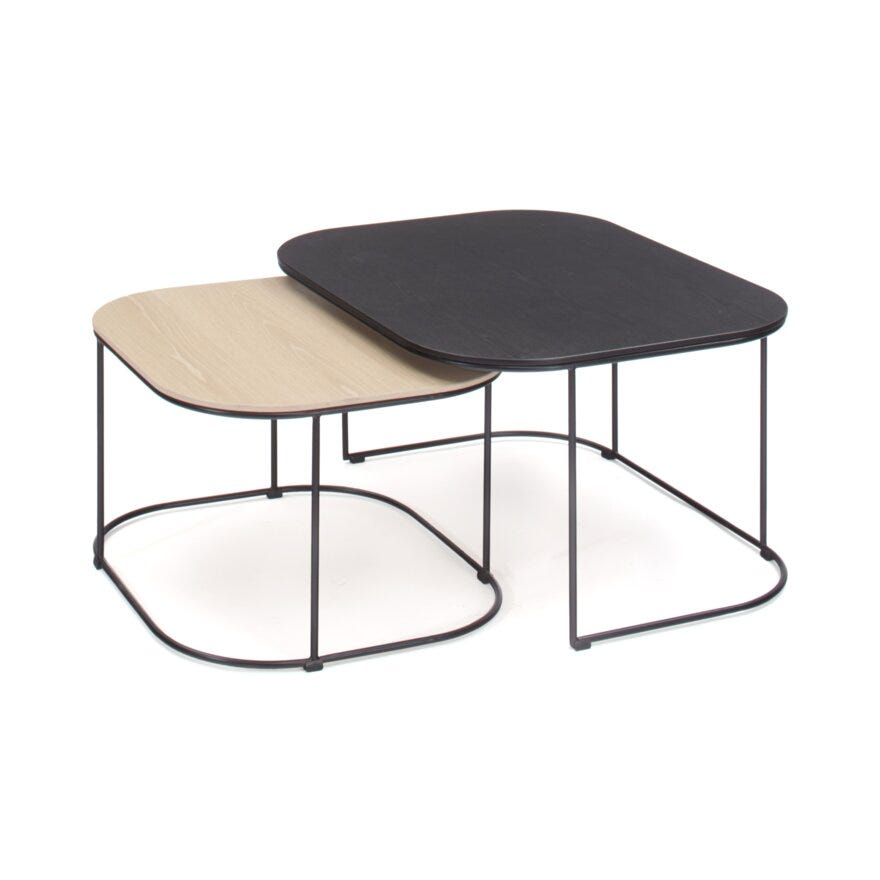 Kleppe DELIA Sofabordsett 70x90 cm i Svart