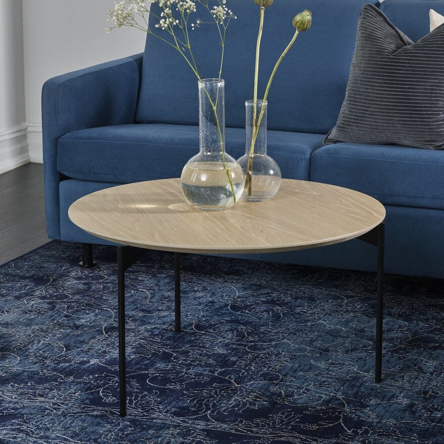 Kleppe LIVORNO Sofabord Ø60 cm i Beige/natur