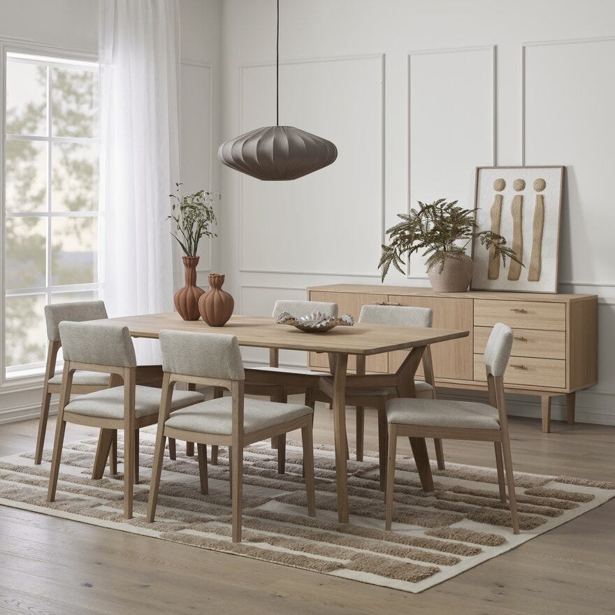 ELINOR Teppe 160x230 cm i Beige/natur