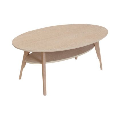 Porto sofabord med hylle 75x135