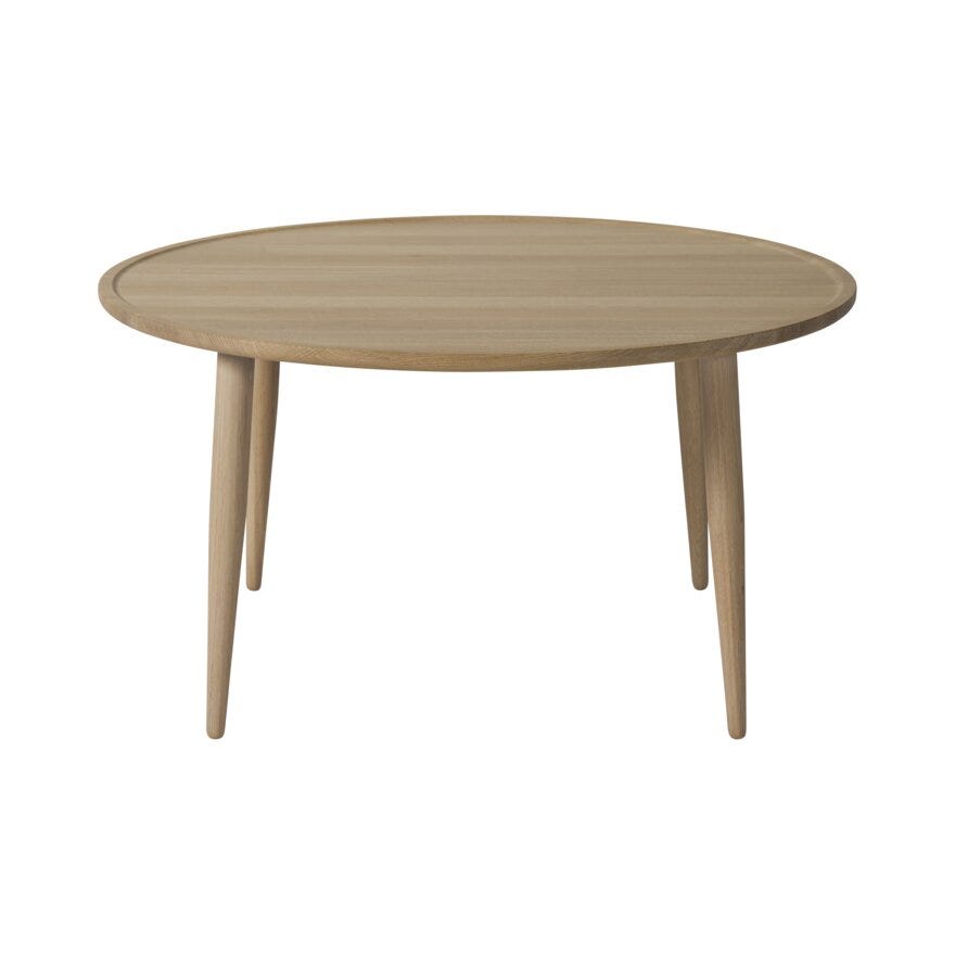 Kleppe TOWN Sofabord Ø90 cm i Beige/natur