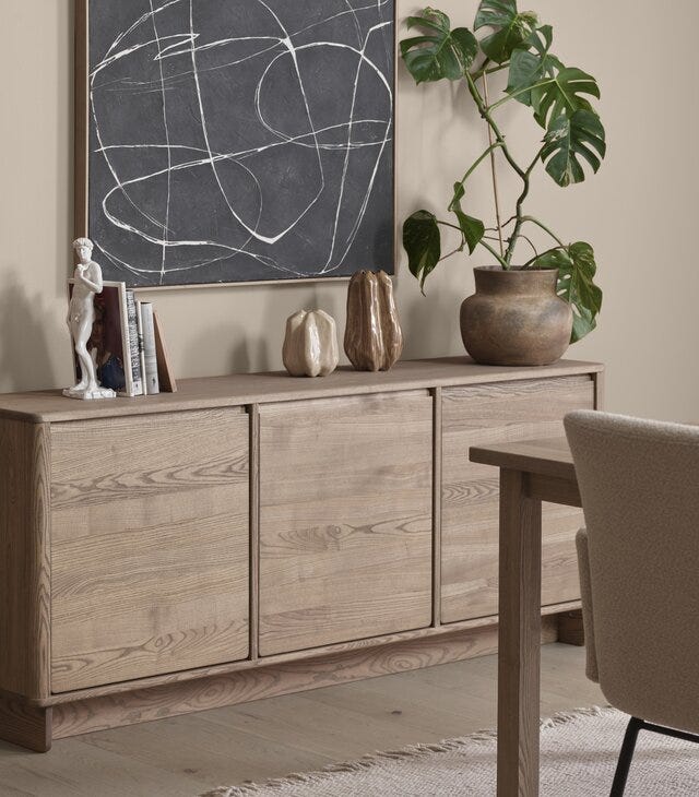 Kristensen & Kristensen ELEMENTS ELLA Skjenk 180x40 cm i Brun
