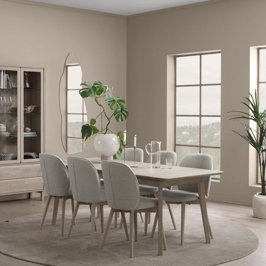 Halvor Bakke GABEL Rundt teppe Ø160 cm i Beige/natur designet av Halvor Bakke