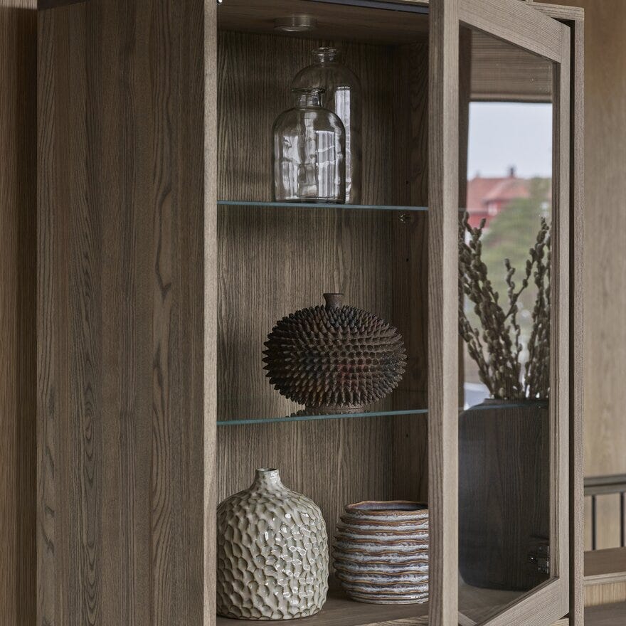 Kristensen & Kristensen ELEMENTS STONE Vitrineskap B:70 cm i Brun