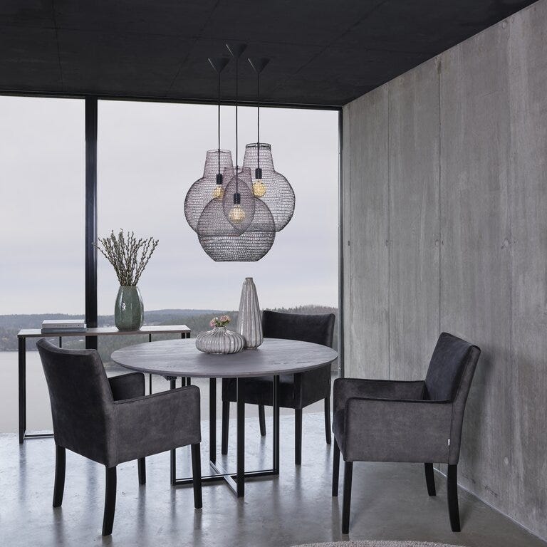 Kristensen & Kristensen ELEMENTS Rundt spisebord Ø130 cm i Grå