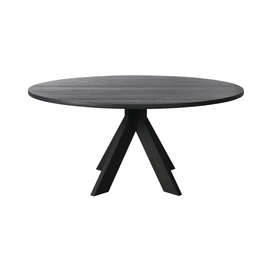 Kristensen & Kristensen ELEMENTS Rundt spisebord Ø160 cm i Svart