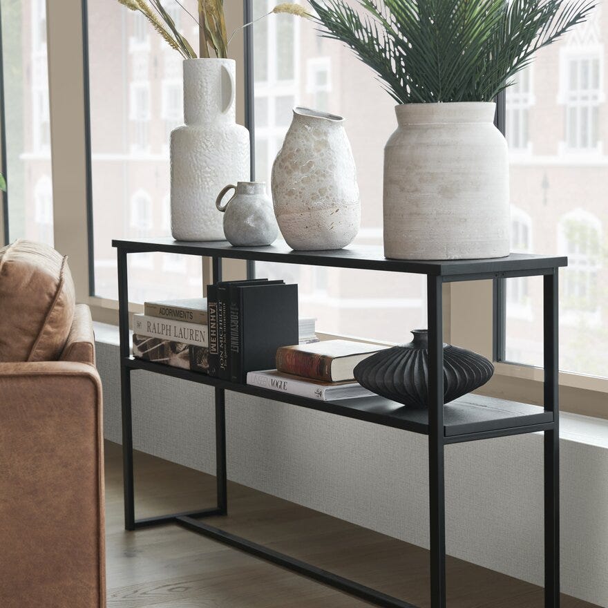Kristensen & Kristensen ELEMENTS Konsollbord 140x30 cm i Svart