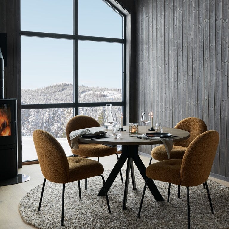 Kristensen & Kristensen ELEMENTS Rundt spisebord Ø130 cm i Grå