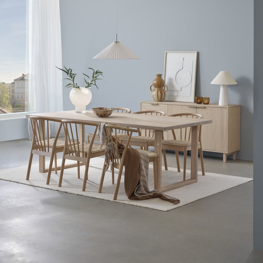 NONI Spisestol i Beige/natur