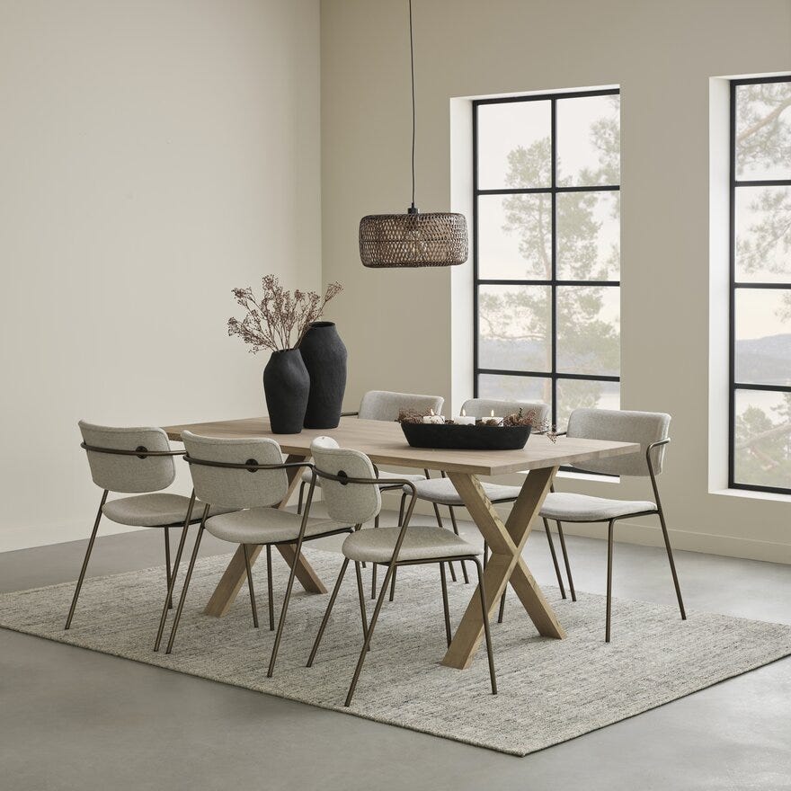 Kristensen & Kristensen ELEMENTS Spisebord 90x180 cm i Brun