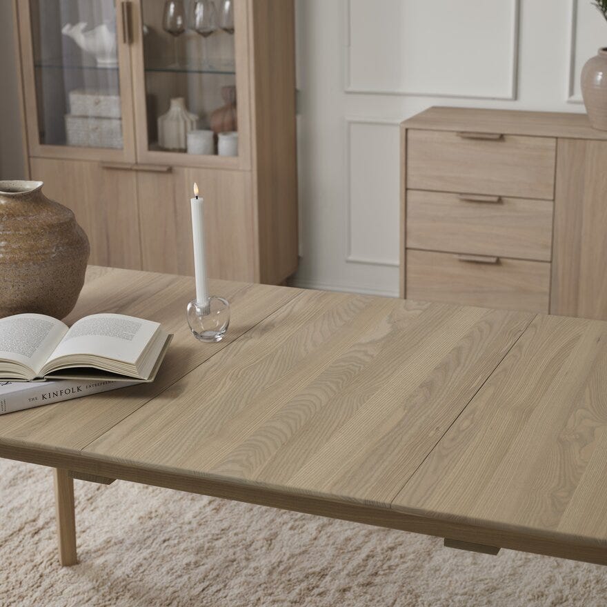Kristensen & Kristensen ELEMENTS Spisebord 90x200 cm i Hvit