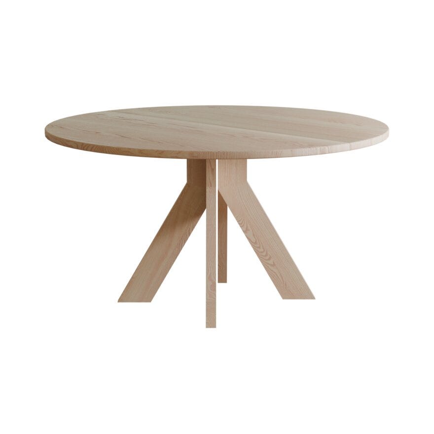 Kristensen & Kristensen ELEMENTS Rundt spisebord Ø140 cm i Hvit