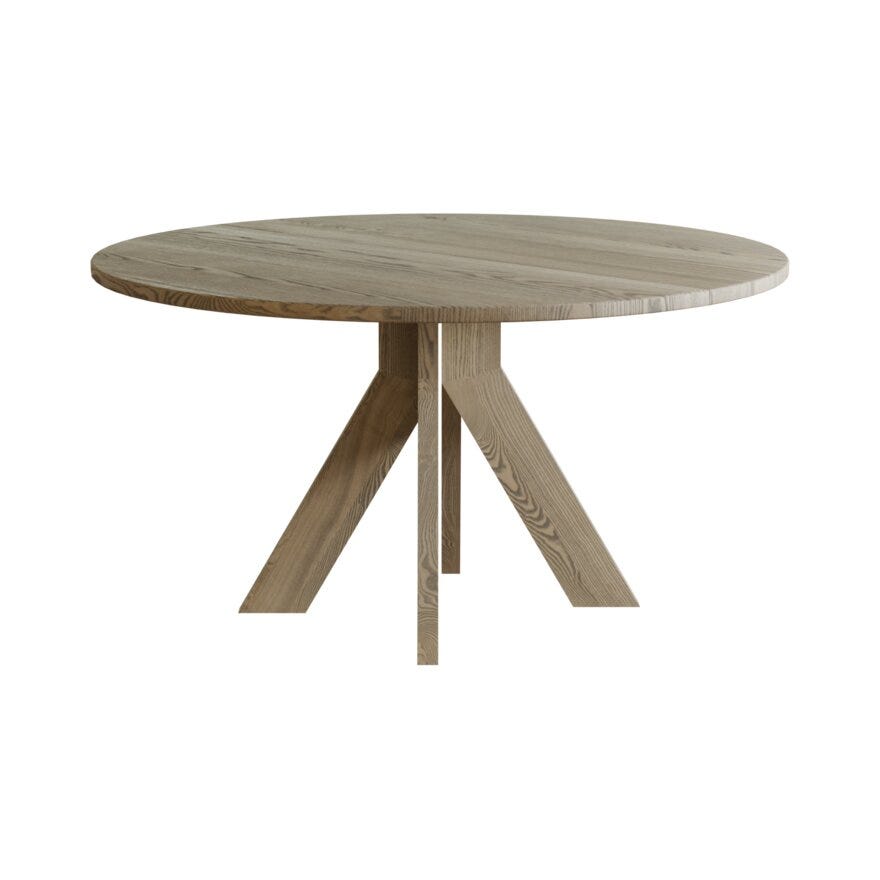 Kristensen & Kristensen ELEMENTS Rundt spisebord Ø130 cm i Beige/natur