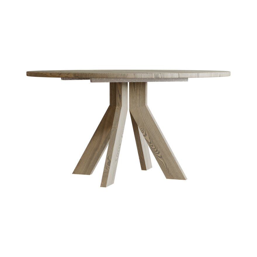 Kristensen & Kristensen ELEMENTS Rundt spisebord Ø130 cm i Beige/natur