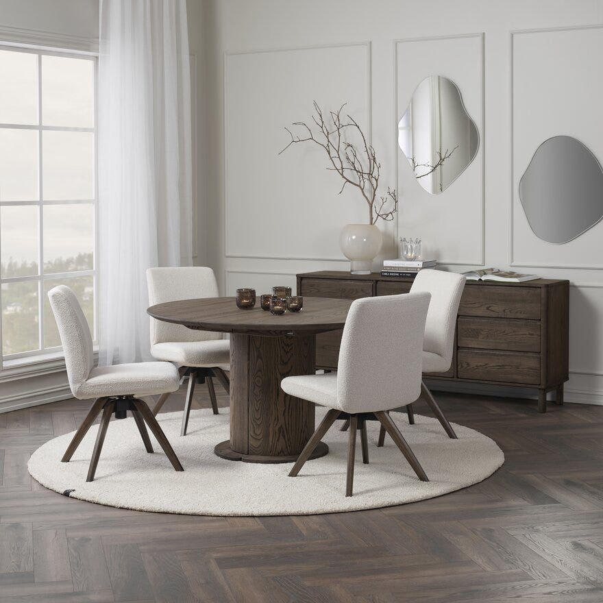 COMFY Spisestol i Beige/natur