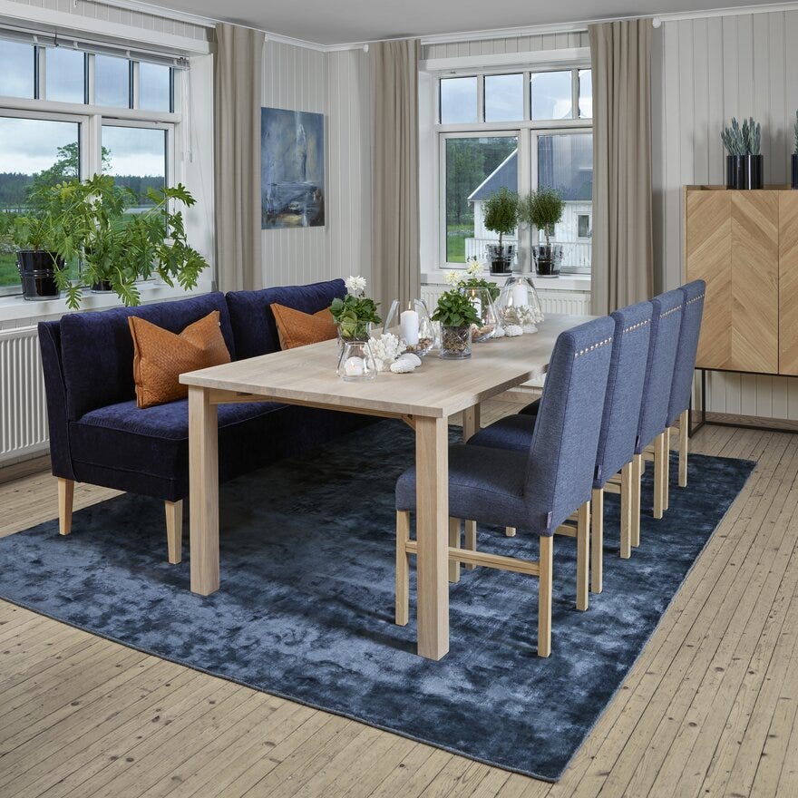 Magnor SKYLINE Stormlykt H20 cm i Blå designet av Halvor Bakke