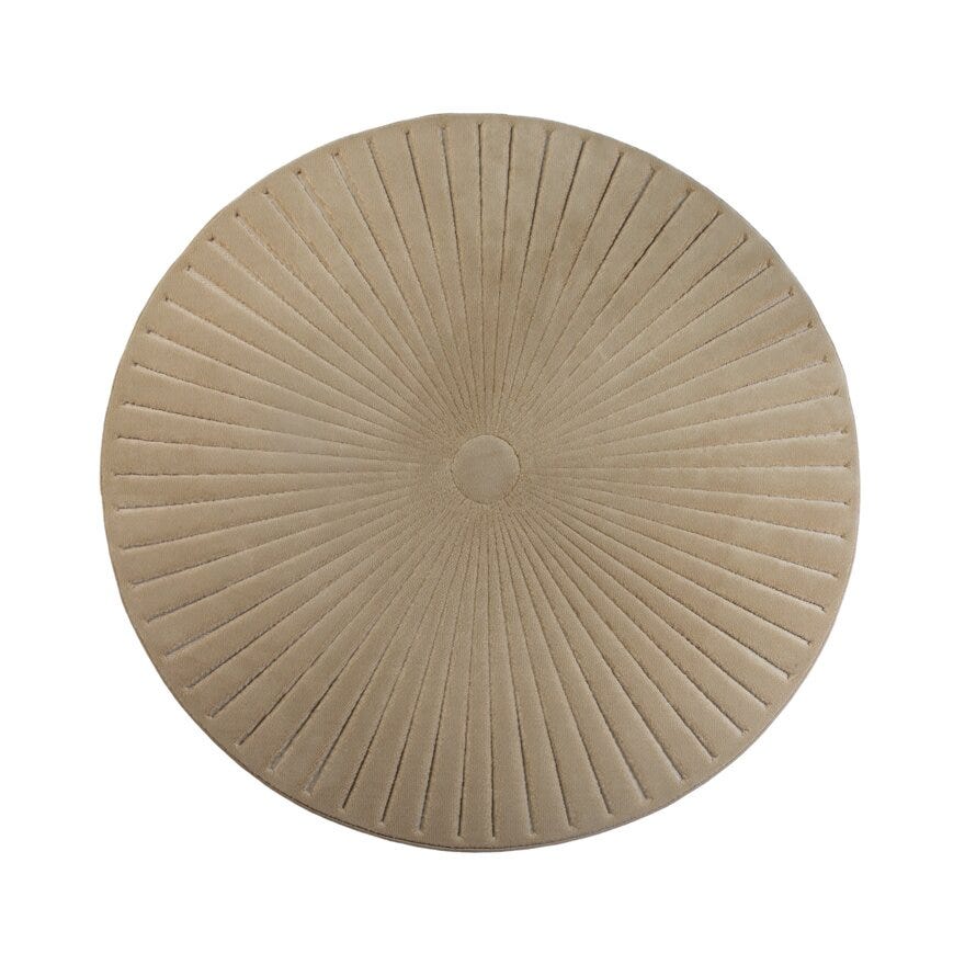 ADORE Rundt teppe Ø200 cm i Beige/natur