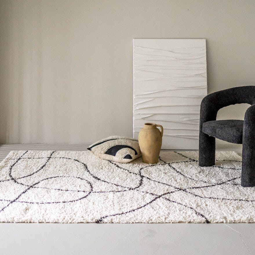 Lone Tepper CARITAS Teppe 160x230 cm i Beige/natur