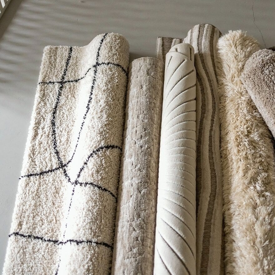 TEDDY Teppe 160x230 cm i Beige/natur