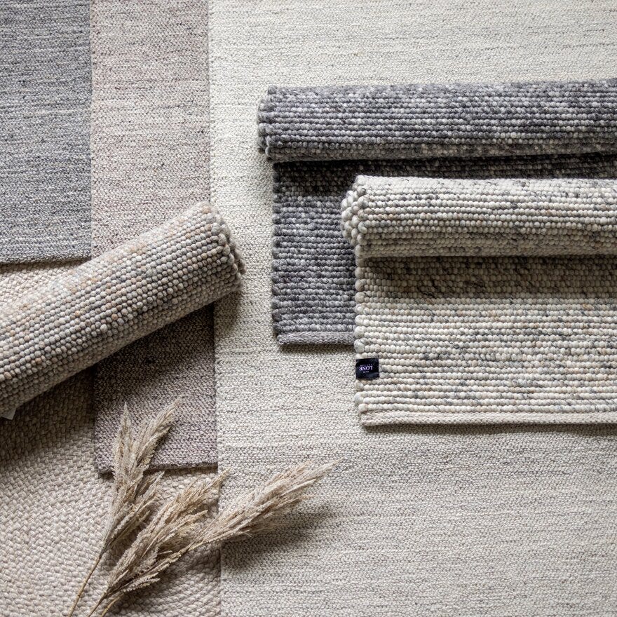 VILA Løper 70x140 cm i Beige/natur