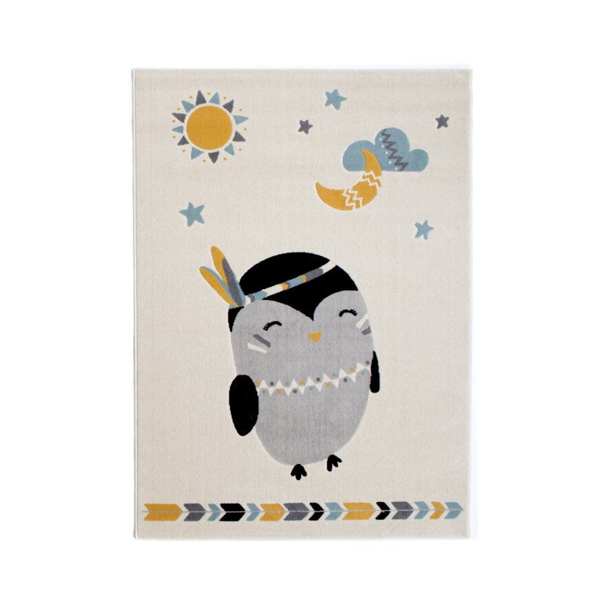 PIPPO Barneteppe 120x170 cm i Hvit
