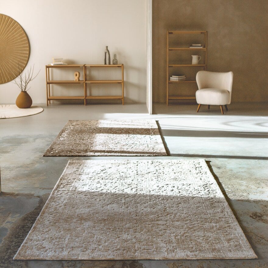 PORTLAND Gulvteppe Stor 160x230 cm i Hvit